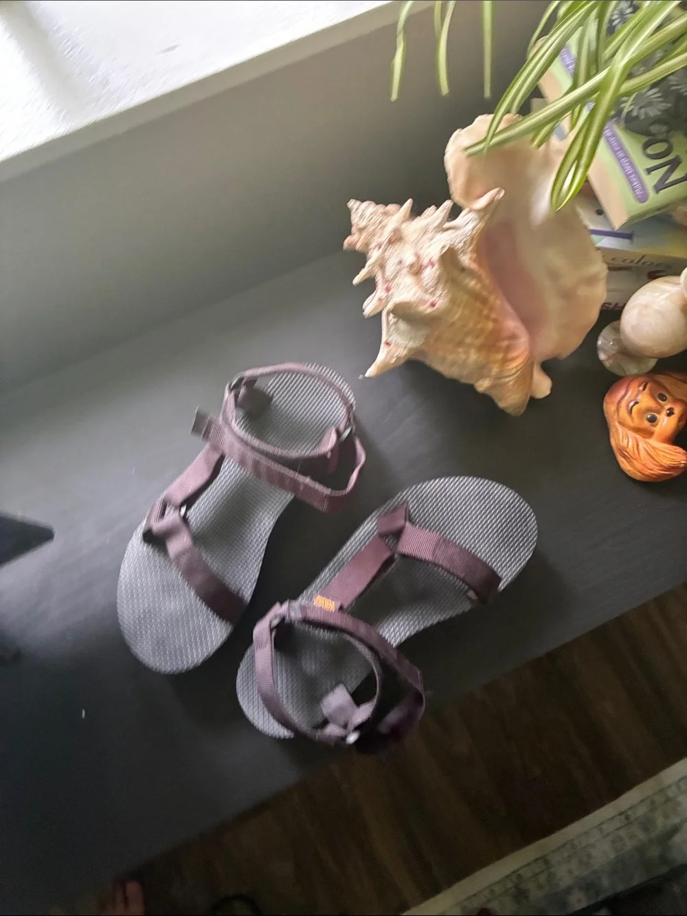 BLACK TEVA Women's Strappy Outdoor Sandals